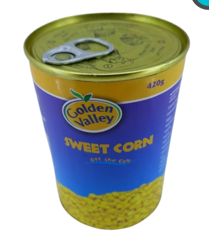 Golden valley sweet corn off the cob 420gr