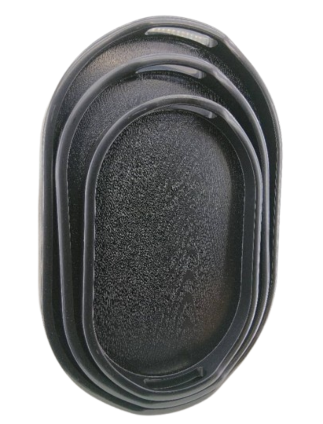 Black wooden tray