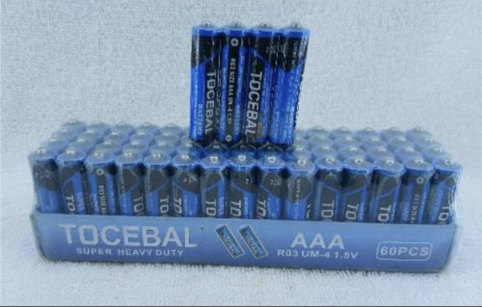 Tocebal super heavy duty 1.5v AAA