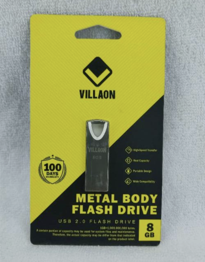 Villaon metal Body fash driver 8GB