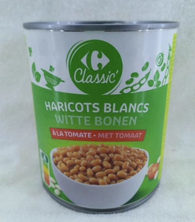 Carefour classic haricots blanc a la tomato 800gr