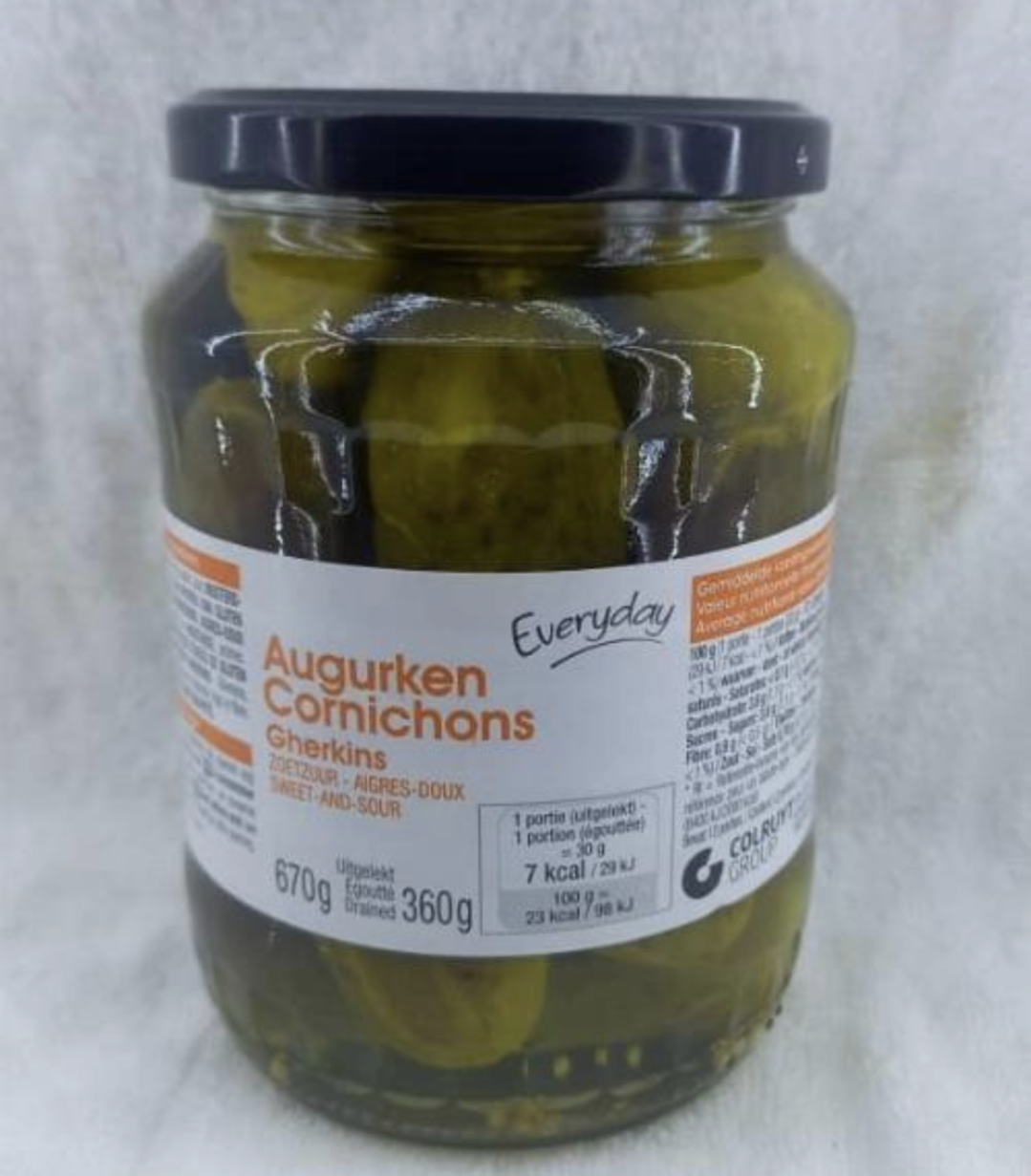 Everyday cornichons 670gr