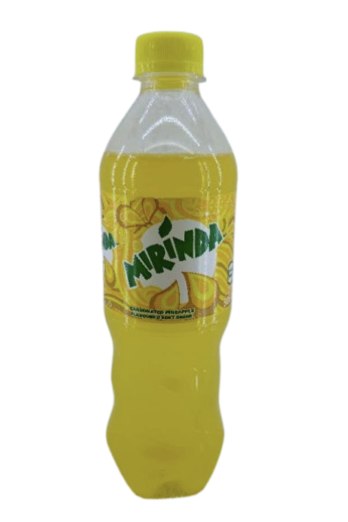 Mirinda carbonated pineapple flavoured soft drink 500ml