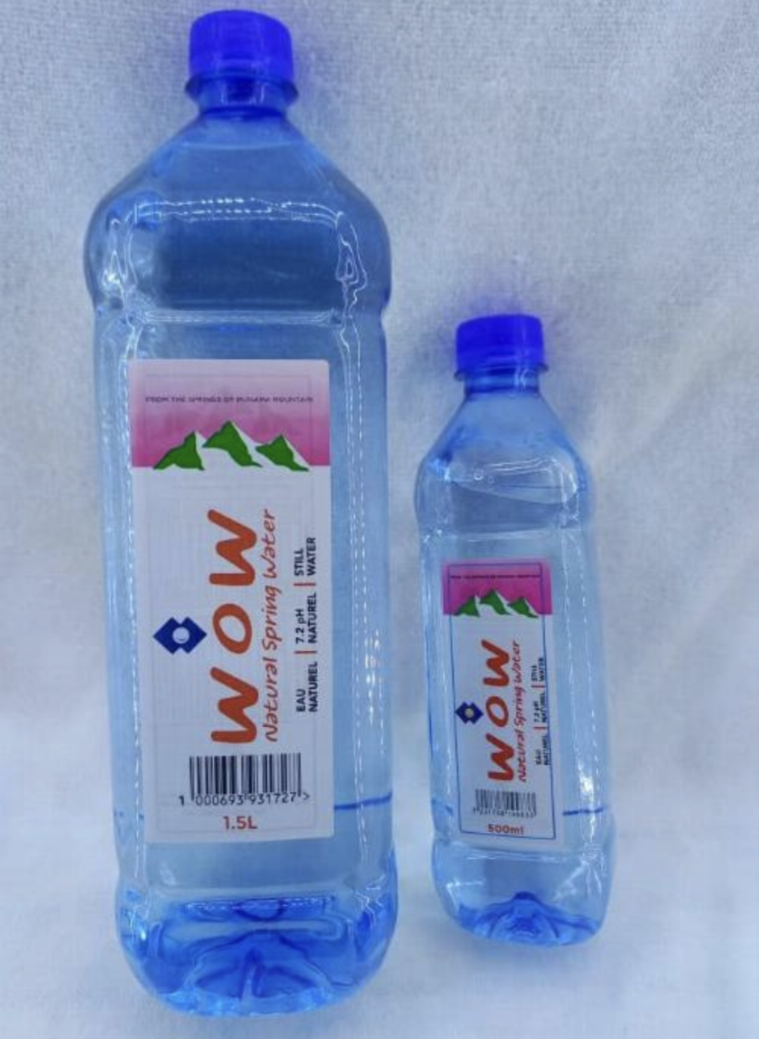 Wow natural spring water carton of 12 bottles