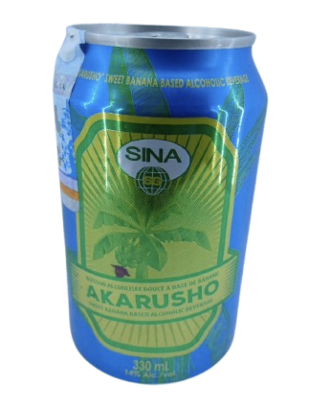 Akarusho sweet banana based  alcohol of 14%alc/vol
