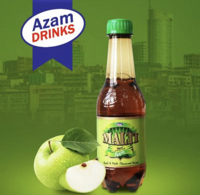 Azam malt apple 500ml