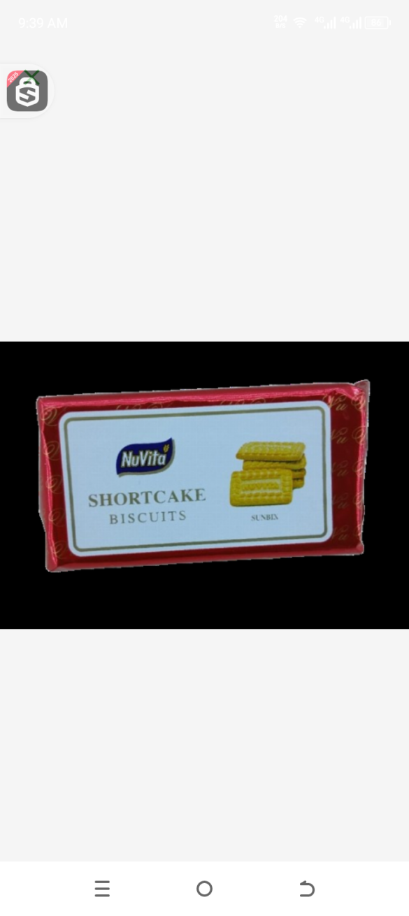 Nu Vita shortcake Biscuits 75gr
