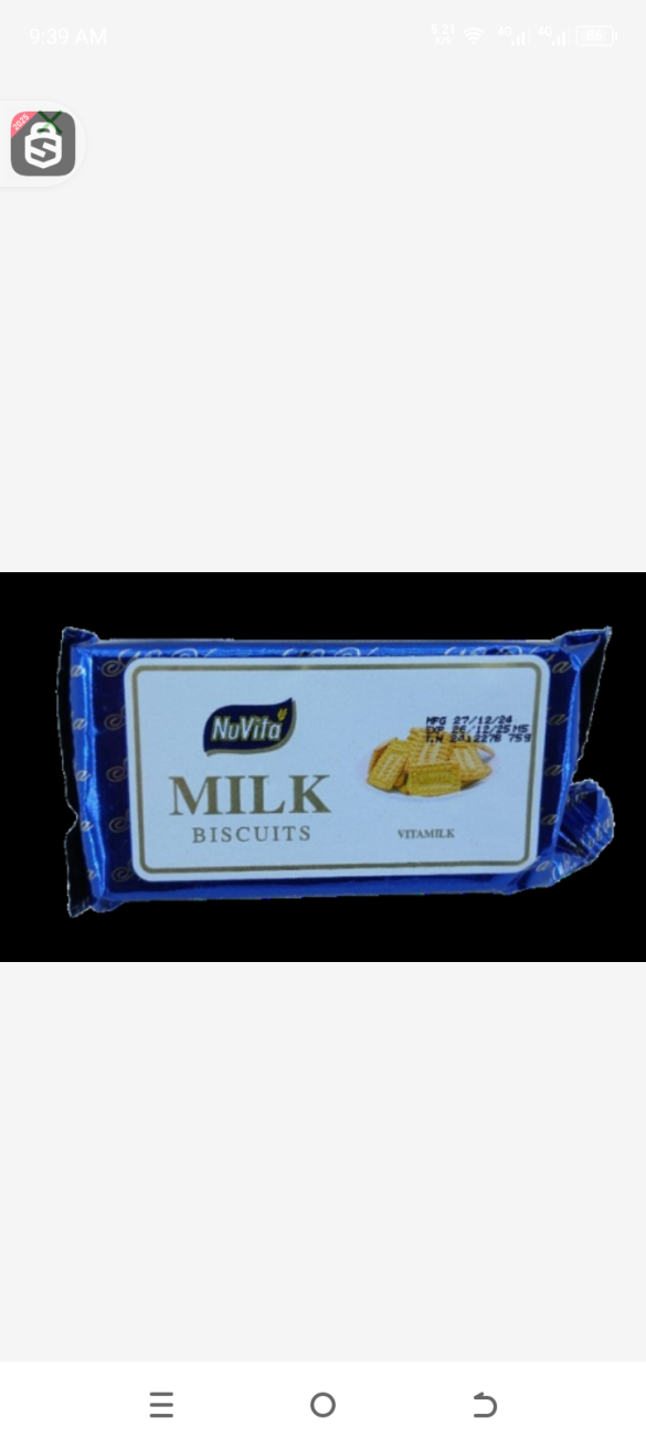 Nu vita milk Biscuits 75gr