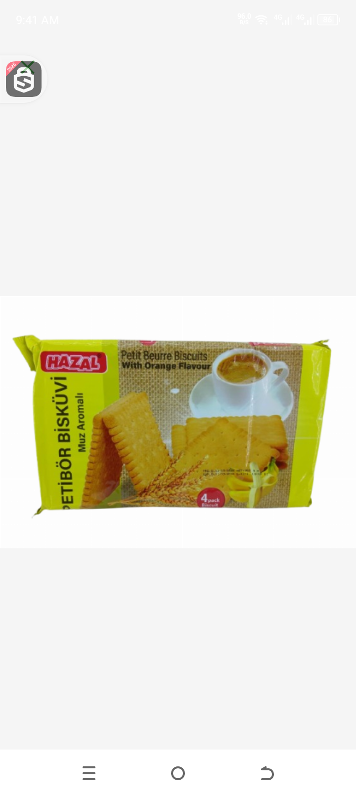 Hazel petit beurre biscuits banana flavored 4pack