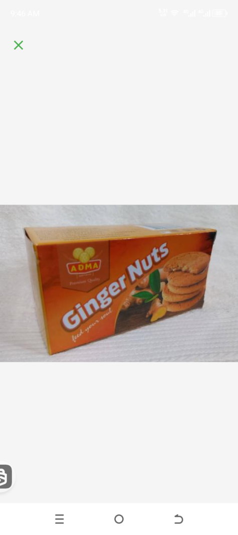 Adma ginger nuts biscuits 125gr