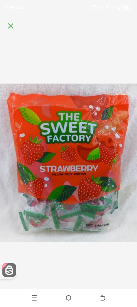 Sweet factory strawberry 50gr