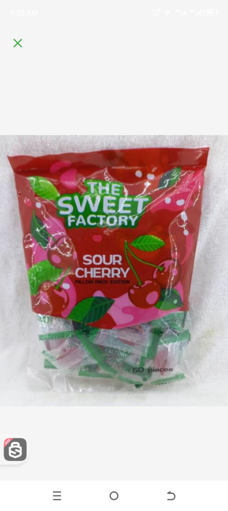 Sweet factory sour cherry 50gr
