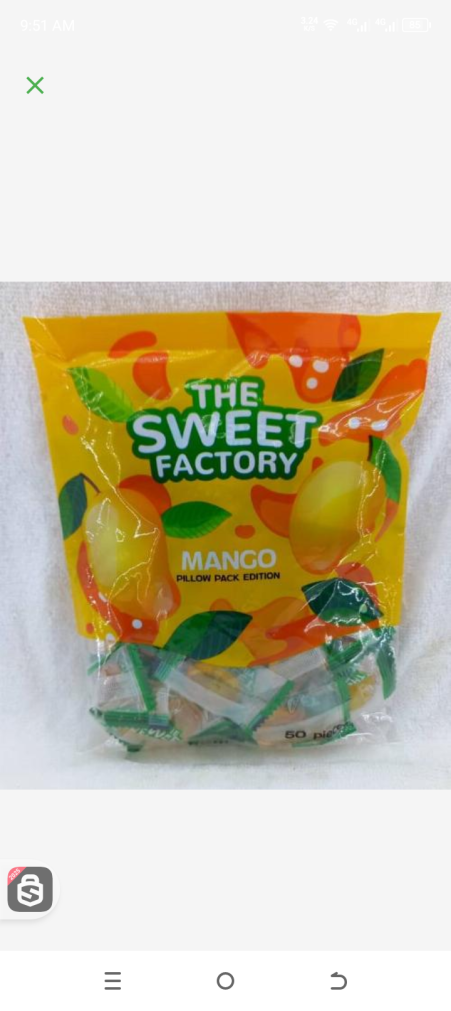Sweet factory mango pillow 50pacs