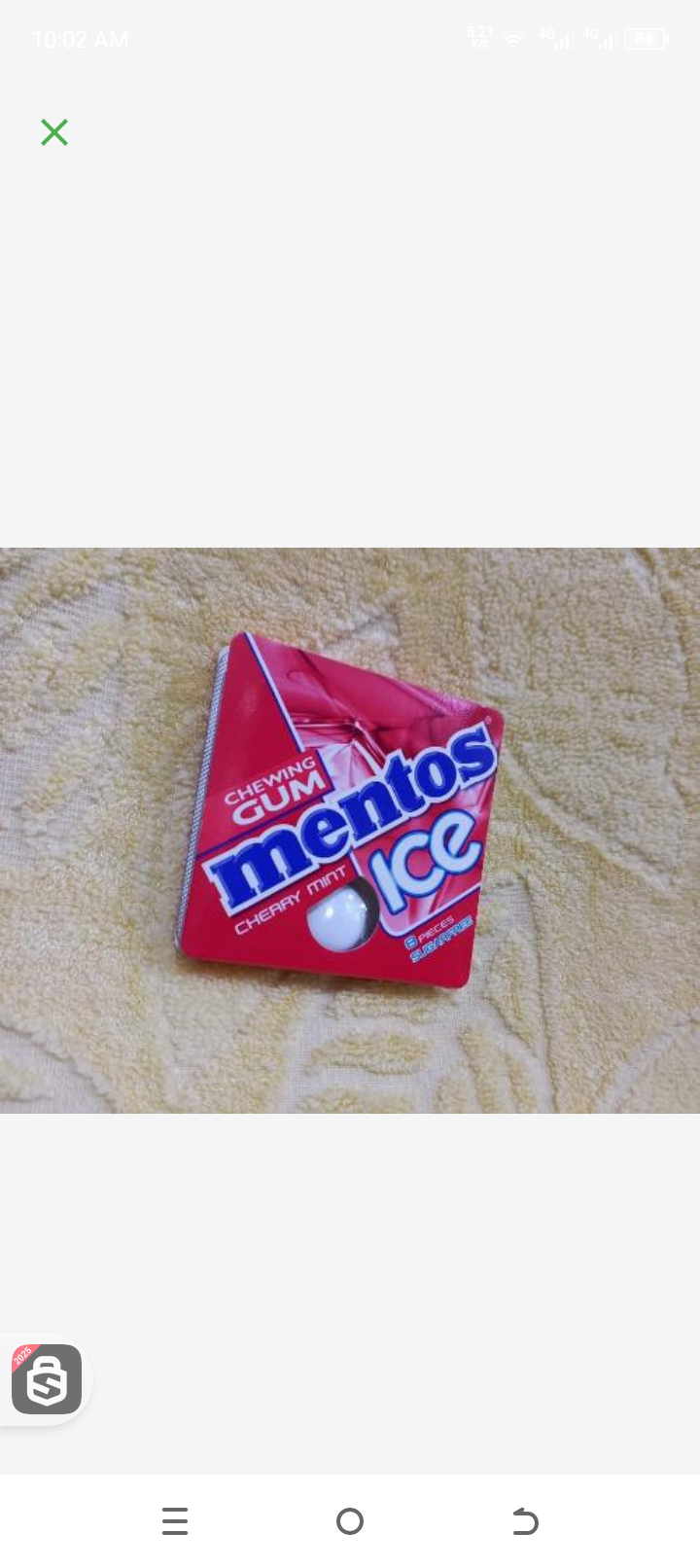 Mentos cherry gum chewing gum 8pacs