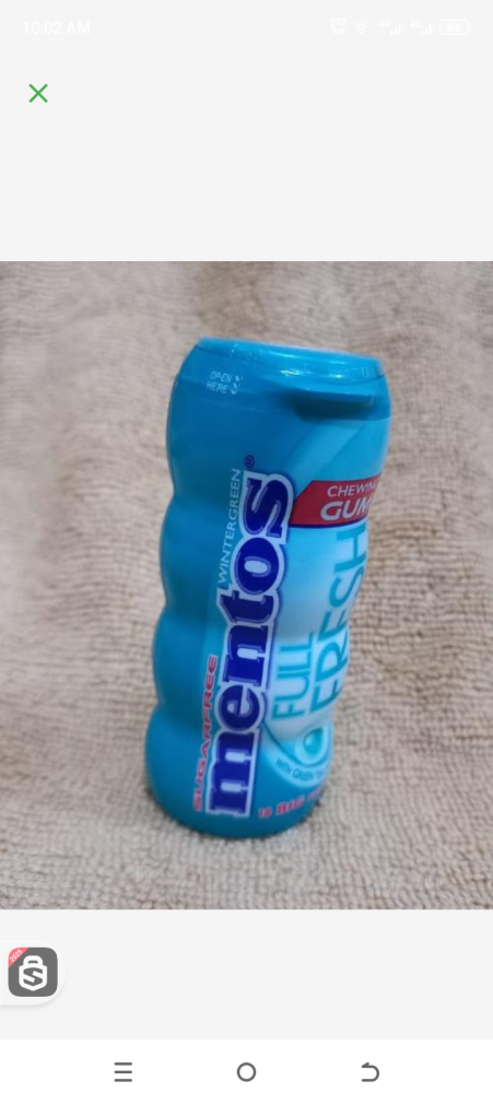 Mentos Full Fresh Fresh Winter Green shewing Gun 35pcs