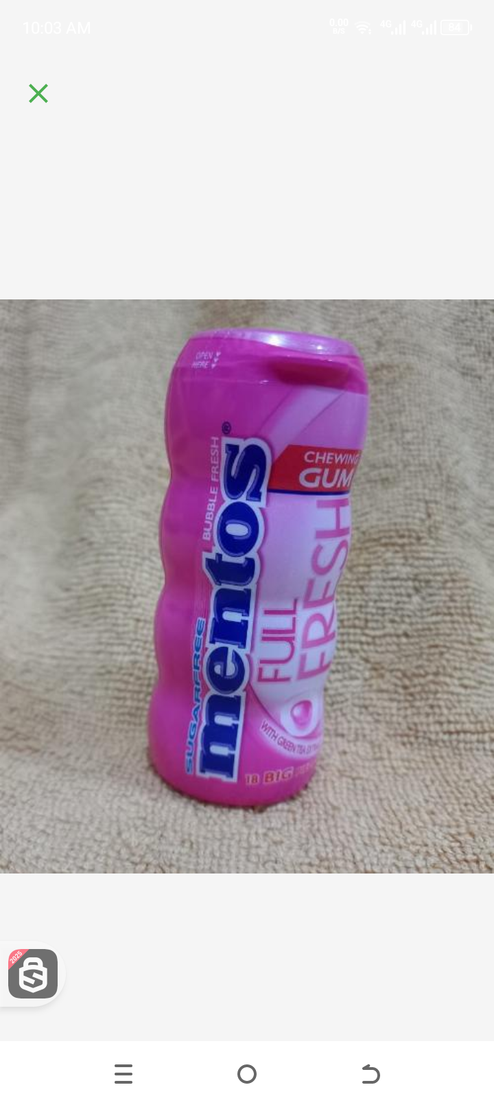 Mentos full fresh bubble gum 18pacs