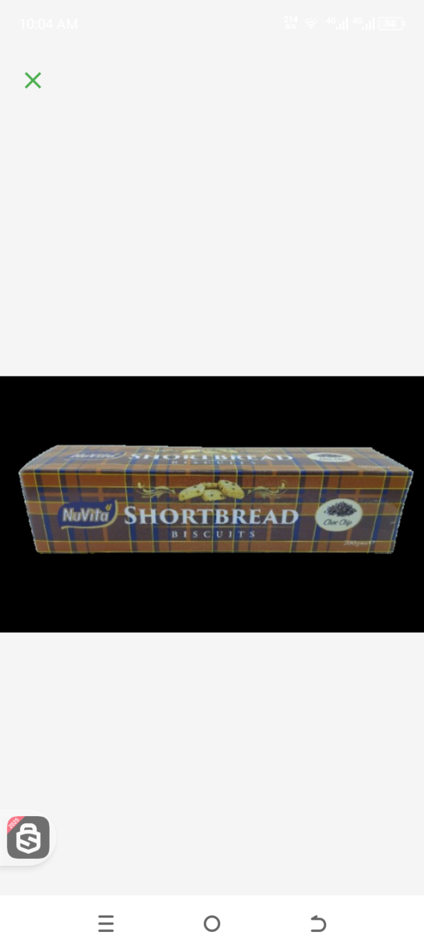 Nu Vita shortbread choc 200gr