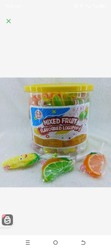Mixed Fruit Flavoured Lollipop