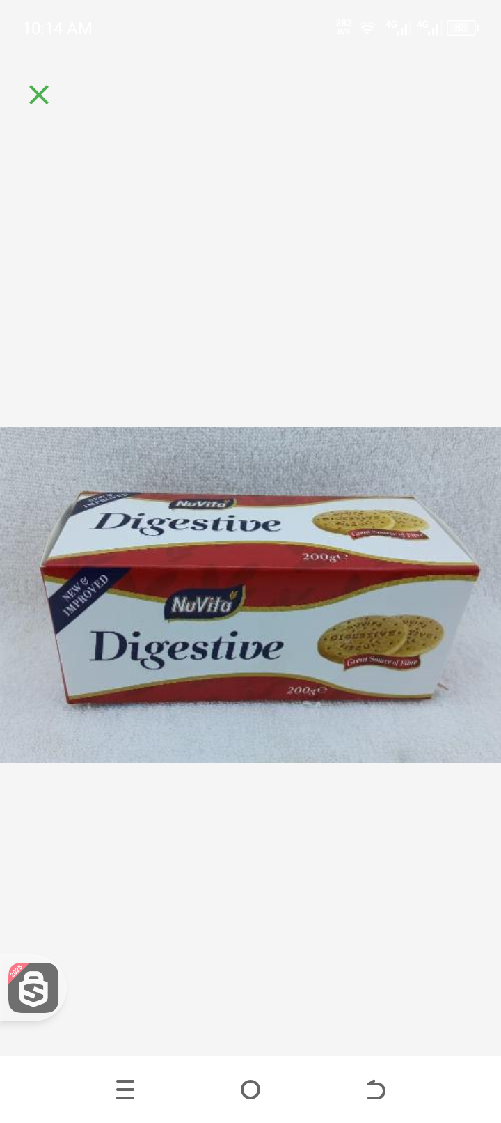 Nu Vita Digestive Biscuits 200gr