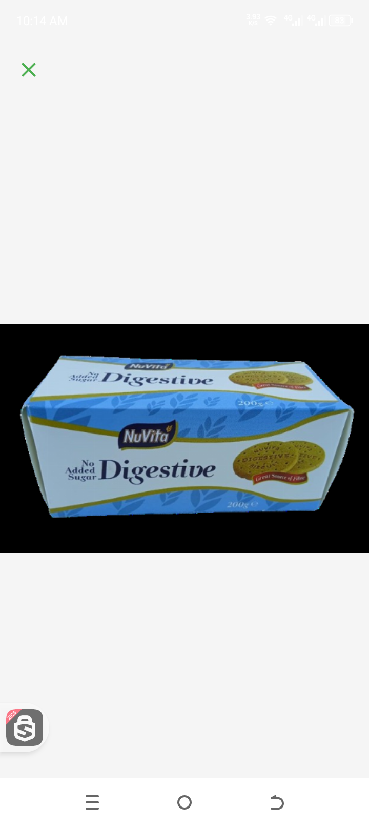 Nu Vita No added Sugar Digestive Biscuits 200gr