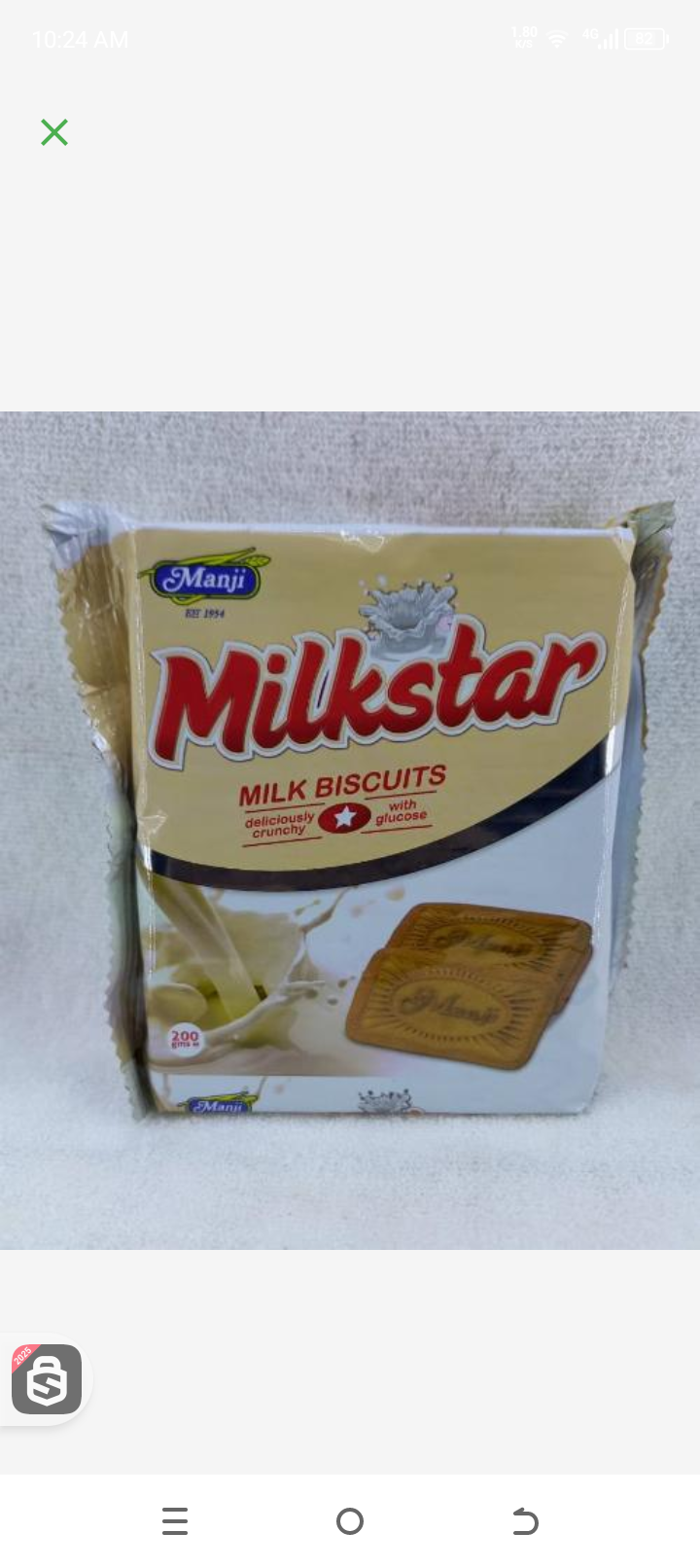 Manji milkstar milk biscuits 200gr