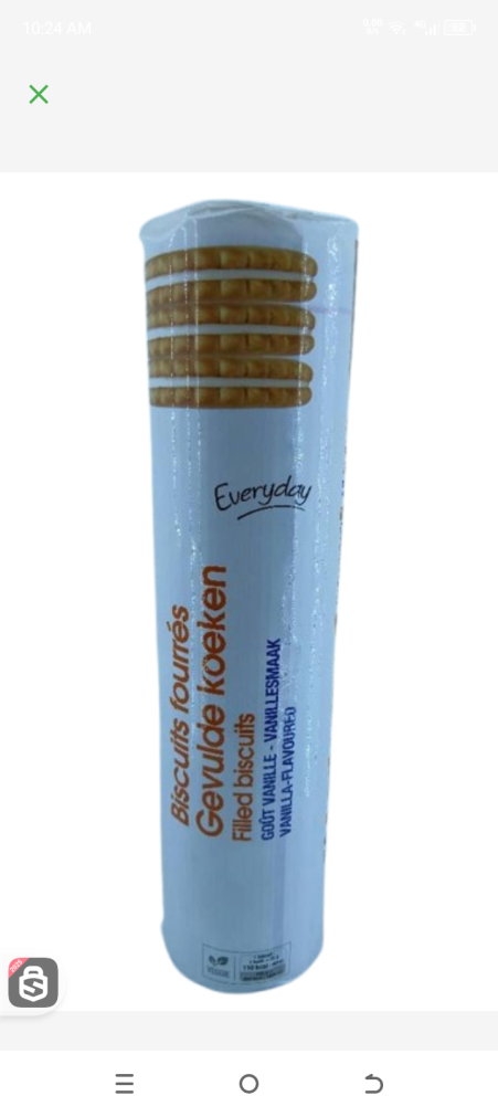 Everyday filled biscuits vanilla flavoured 500gr