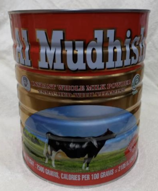 All Mudhish instant whole milk powder 2.5kg