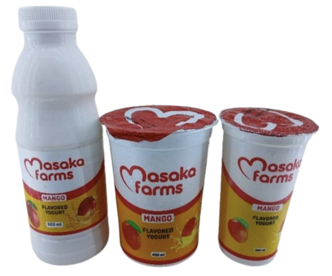 Masaka farm mango flavoured yoghurt