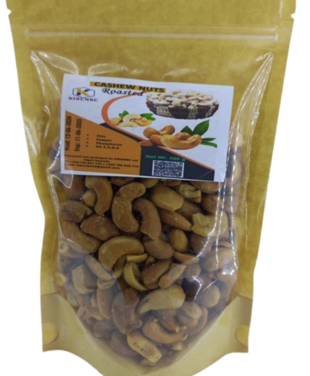 KIBEMBE Roasted cashew nuts 500gr