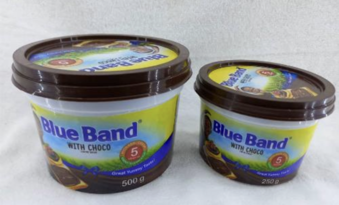 Bleu band with Choco low spread