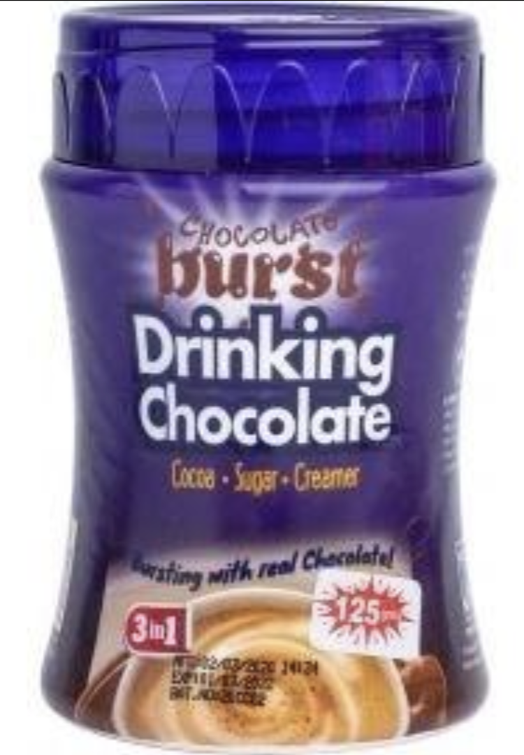 Chocolate Burst Drinking chocolate 3 in 1 cocoa Suger creamer 225gr