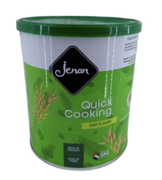Jenan Quick cooking White Oats 500gr TIN