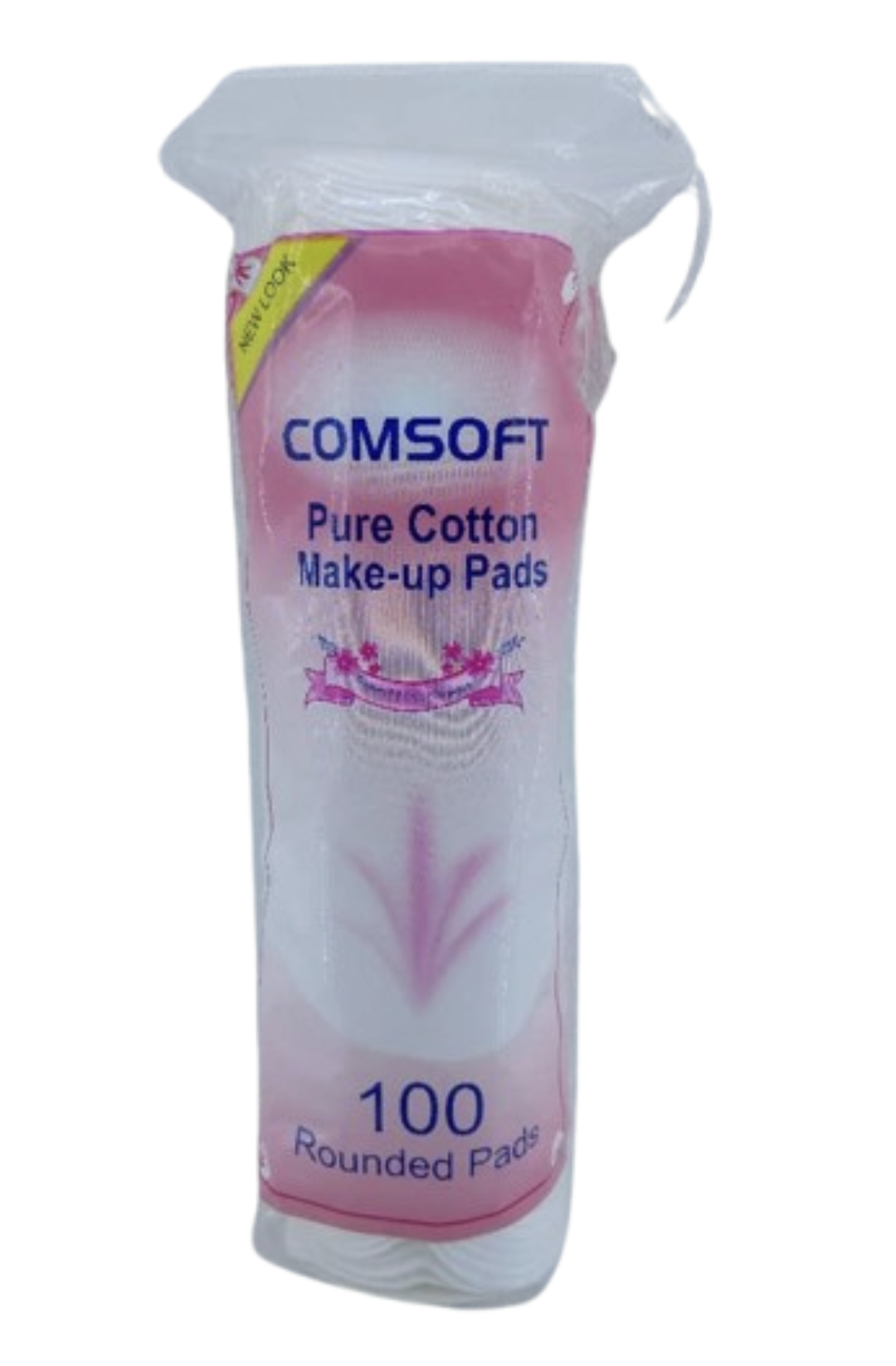 COMSOFT pure cotton Make-up pads100 rounded pads