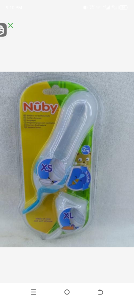 Nuby squeeze spoon cuiellere 3m+