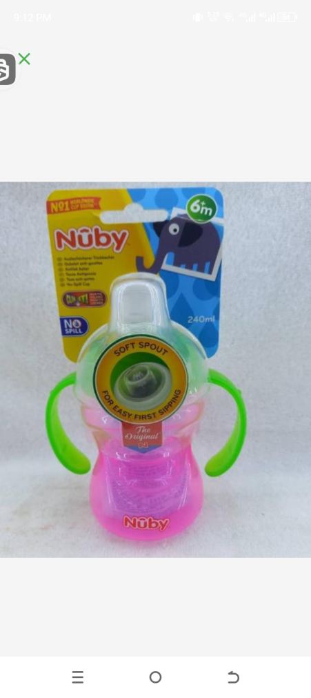 Nuby no- spill cup 6m+240ml