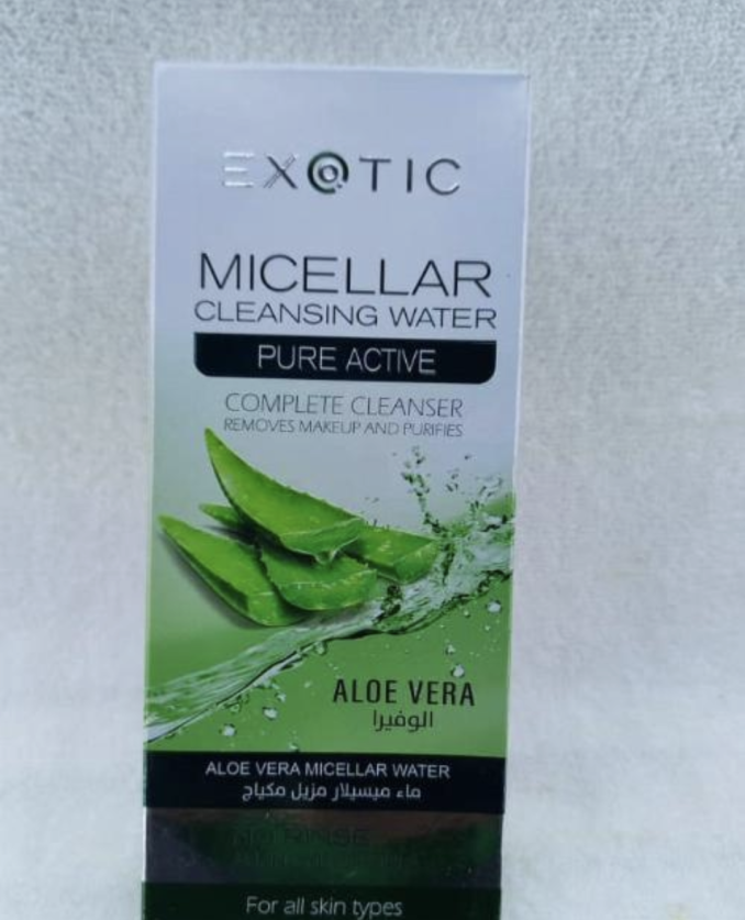 Exotic micellar cleansing water Pure Active complete cleanser Aloe vera 200mL