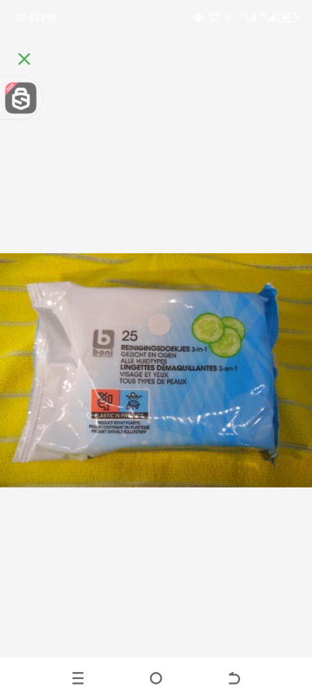 Boni selection lignette demaquillantes 3in 1  25pcs