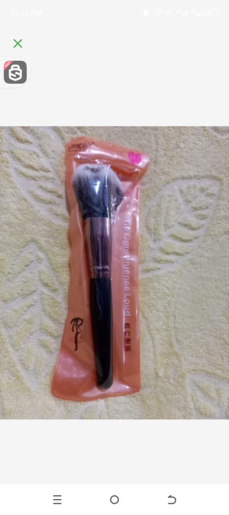 Cosmetics brush romantic