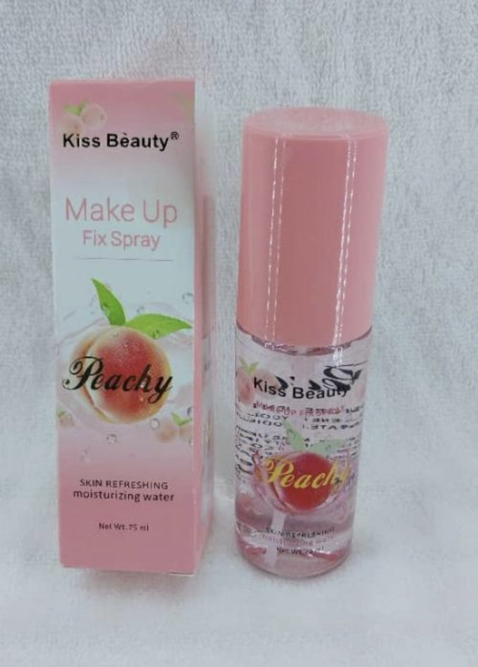 Kiss beauty Make up Fix spray peachy resheshing moisturing water 75mL