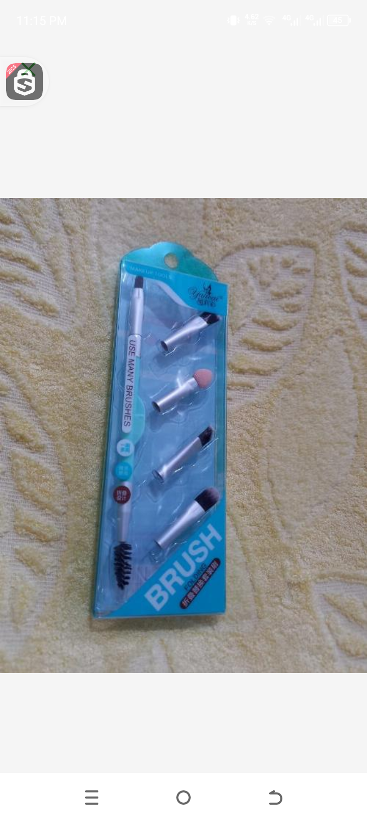 Makeup brush holding