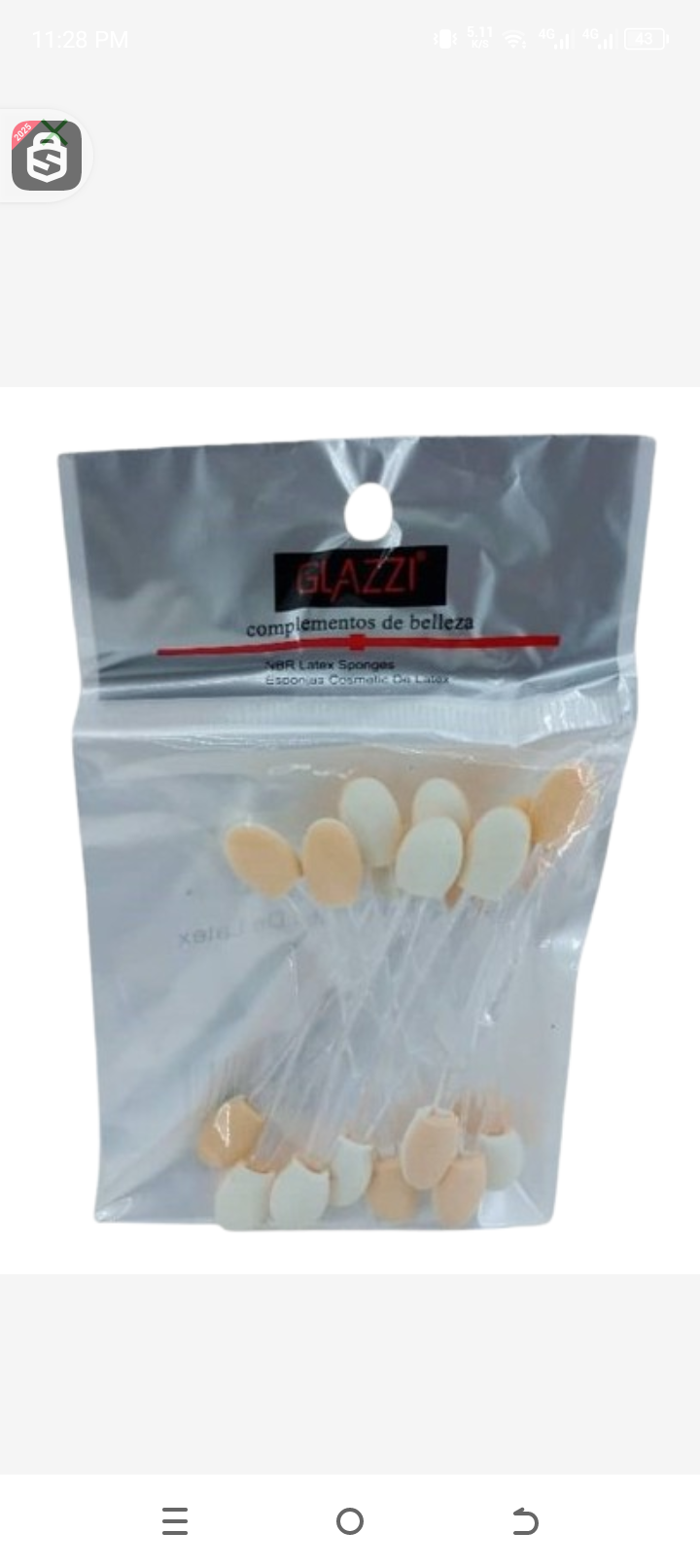 Glazzi eponge cosmetics de latex
