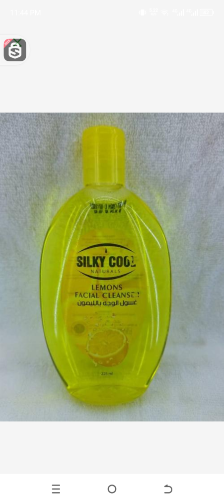 Silky cool natural lemon facial  cleanser 225ml