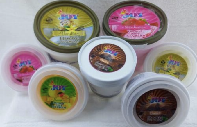 Joy vanilla flavored Dairy Ice Cream 1kg
