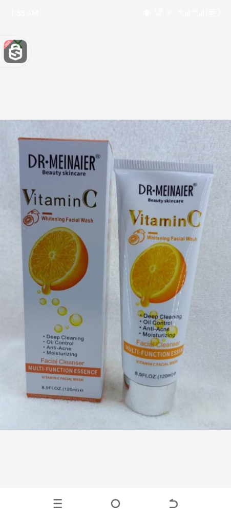Dr, meinaierir vitamin c whitening facial wash 120ml
