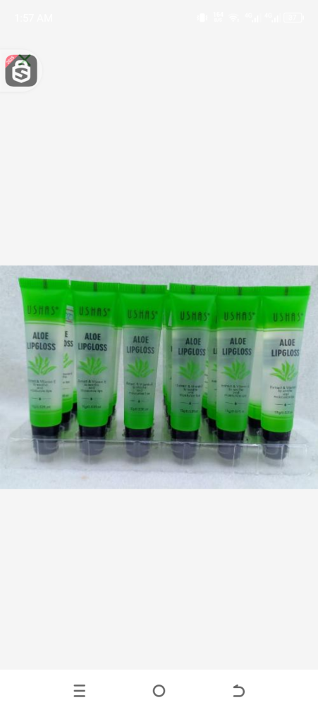 Ushas aloe lip gloss 15ml