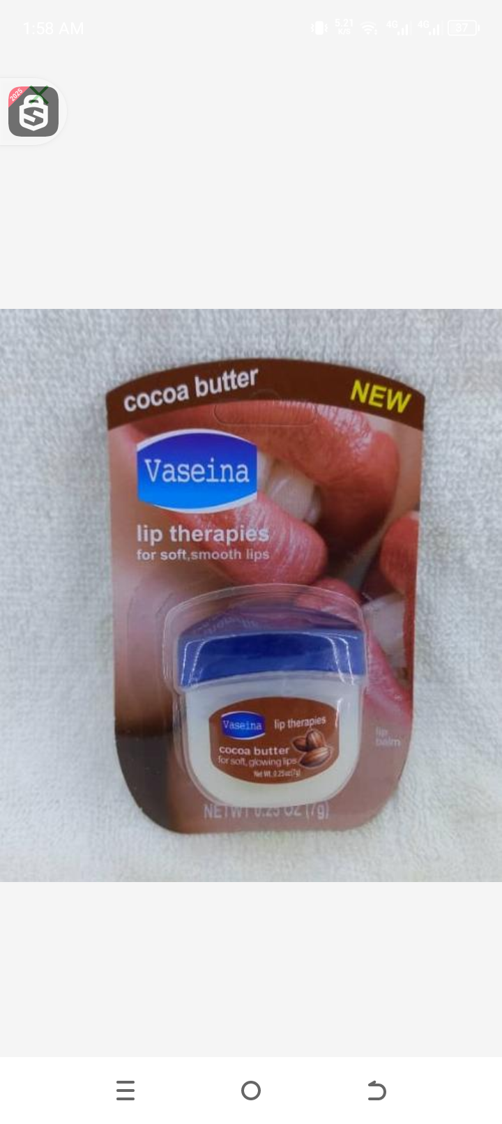 Cocoa butter Vaseline lip therapy 7gr