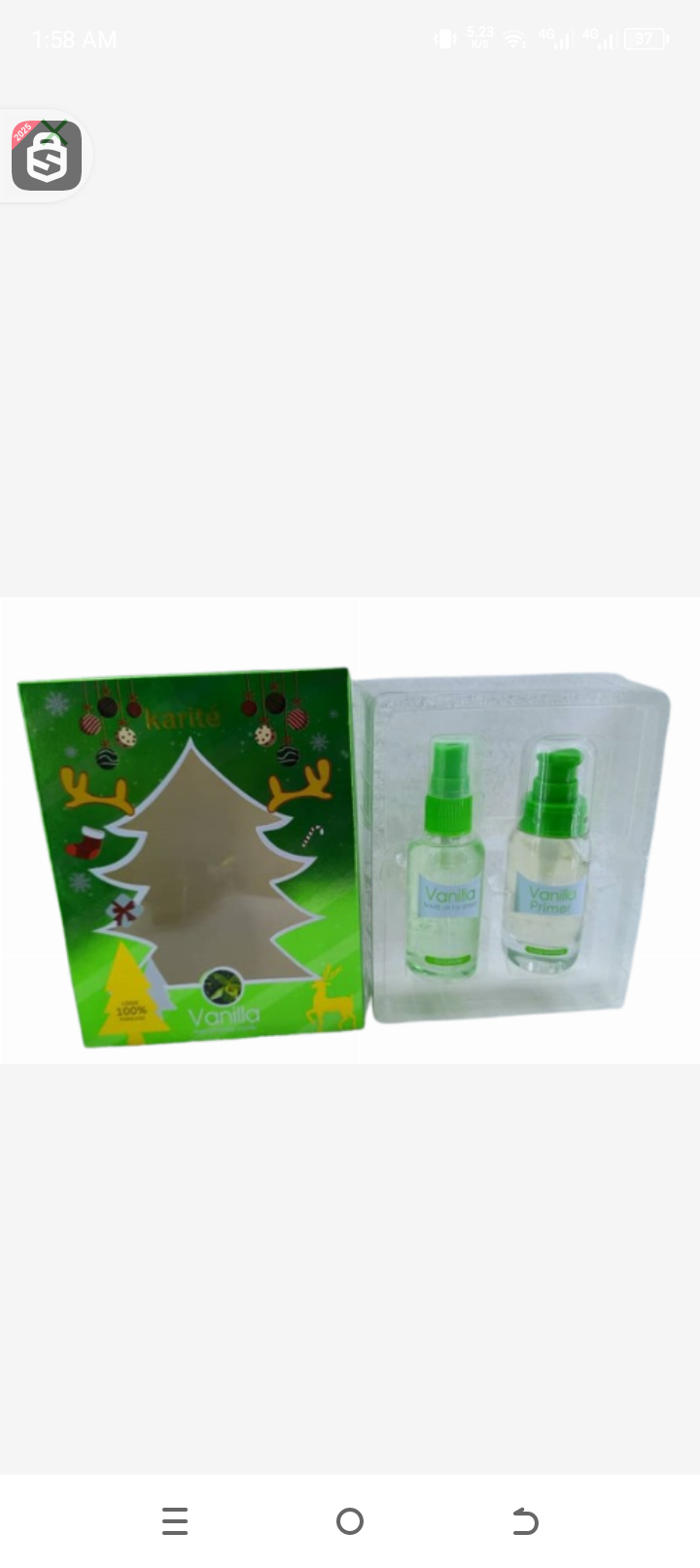 Karite vanilla makeup fix spray and prime