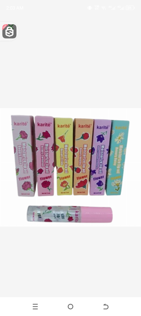Karite moisturizer lip oil flower  5ml