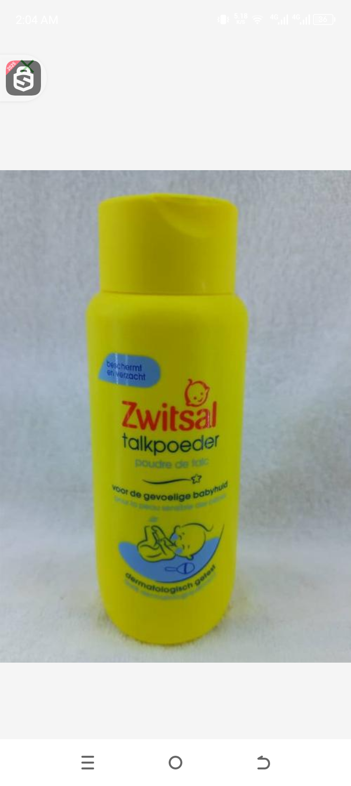 Zwitsal Poudre de talk 100gr