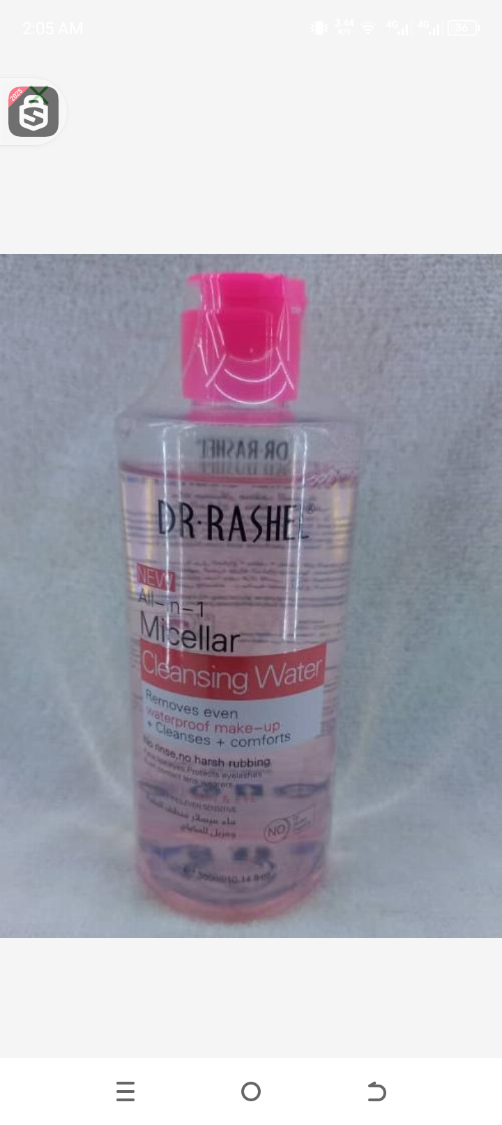 Dr Rachel all in 1 micellar cleansing water pink 300ml